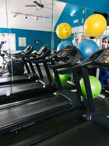Fitness center  at vert at six forks apartments in raleigh, nc